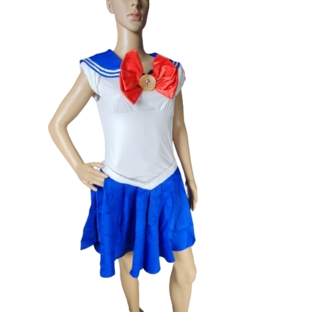 Sailor Moon Cosplay Halloween Mini Dress Size Medium - Picture 1 of 13